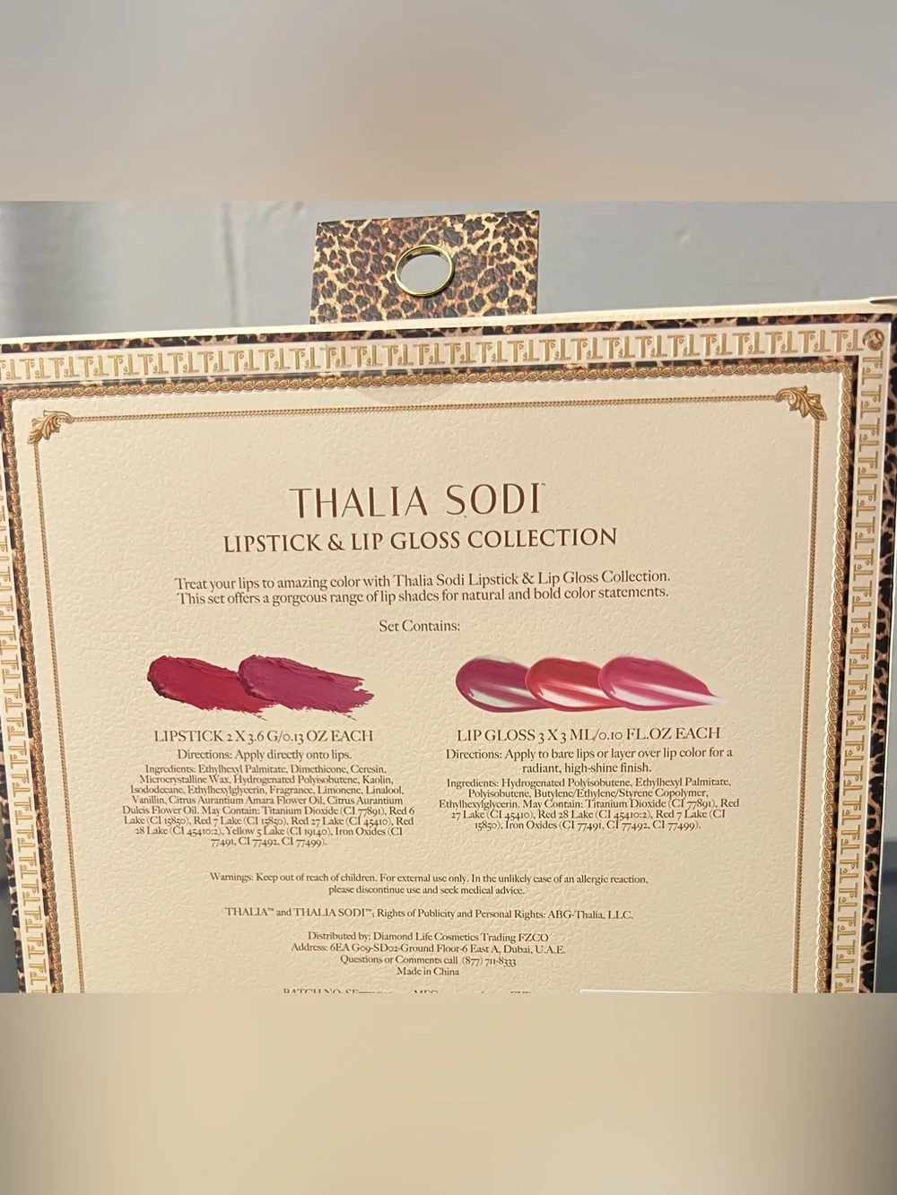 Thalia Sodi Women Makeup Lipstick & Lip Gloss Set. Highly pigmented.